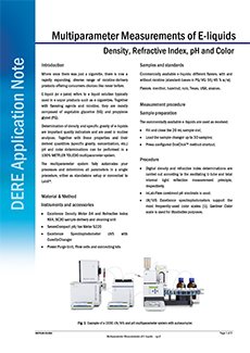 Multiparameter measurements of E-liquids