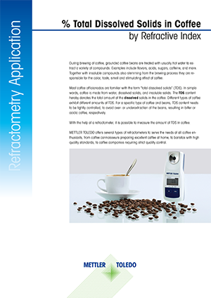 Total dissolved solids in coffee