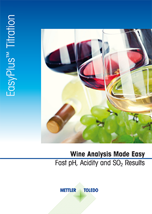 Brochure on wine analysis by titration