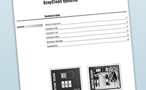 Technical Data for EasyClean 100, 150, and 200e