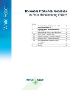 Meat Backroom Production White Paper