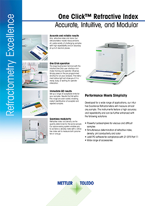 Datasheet: Refractometry Excellence