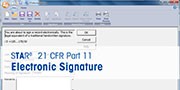 STARe 소프트웨어에서 전자 기록에 서명하는 방법