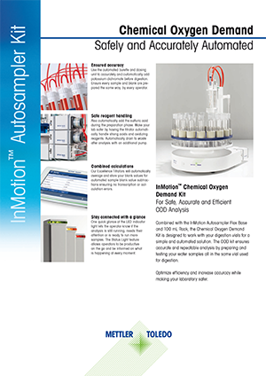 Ficha técnica: Kit de demanda química de oxígeno InMotion