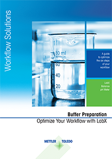 Brochure: Préparation de tampons LabX gère la balance et le pH mètre