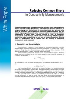 Reducing Common Errors in Conductivity Measurement