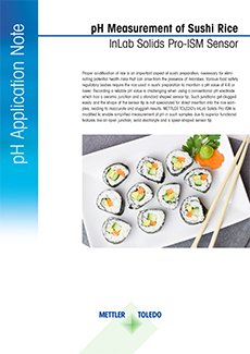 pH del arroz del sushi