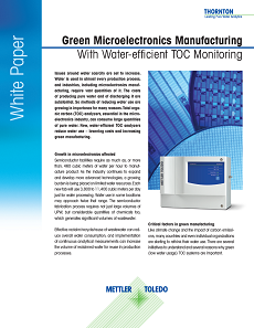 Green Microelectronics Manufacturing