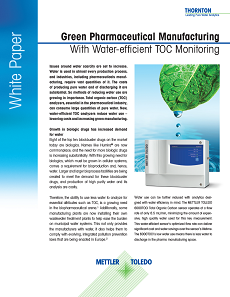 Green Pharmaceutical Manufacturing