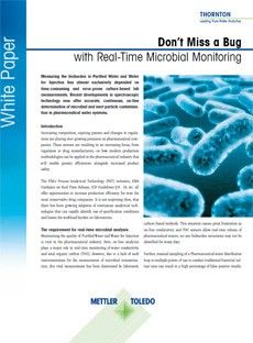 Met de realtime monitoring van bacteriologische contaminatie mist u geen enkele bacterie