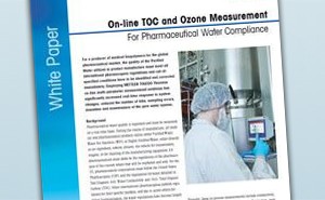 การวัดค่า TOC และโอโซนแบบออนไลน์สำหรับน้ำที่ใช้ในการผลิตยา