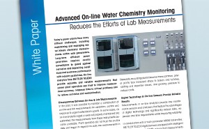 On-line analyzátory chemického složení vody