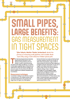 Accurate oxygen measurement in small pipes