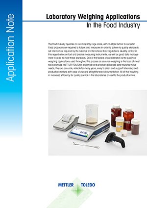 Laboratory Weighing Applications in Food
