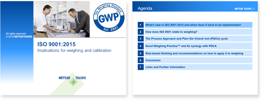 ISO 9001:2015 changes webinar for weighing