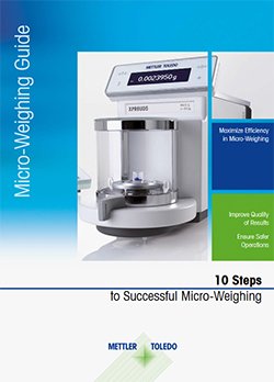 weighing on a microbalance