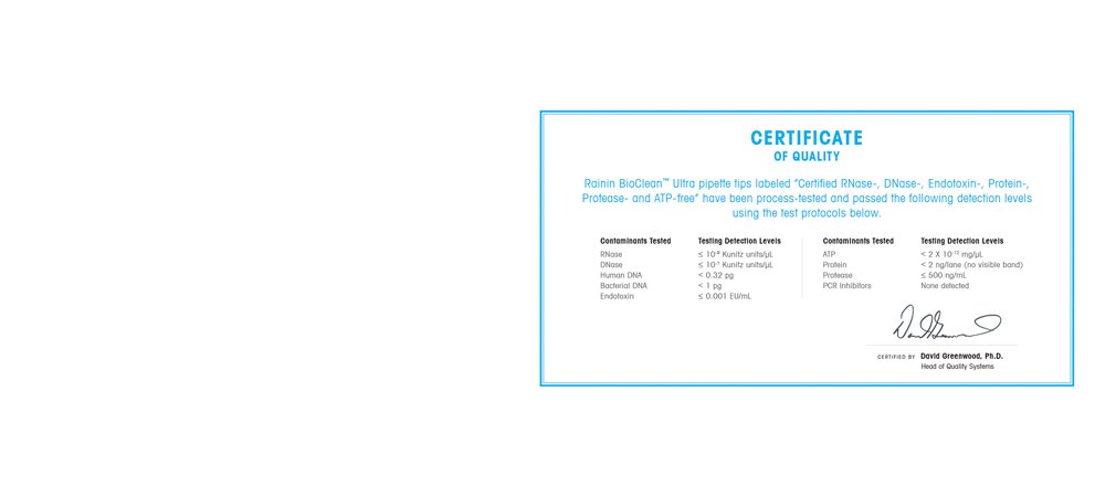 BioClean Ultra-certificatie