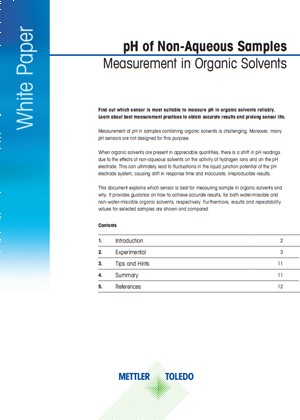 pH Organic Solvents