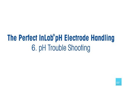 Handhabung der pH-Elektrode – Fehlerbehebung