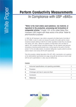 USP 645 conductivity