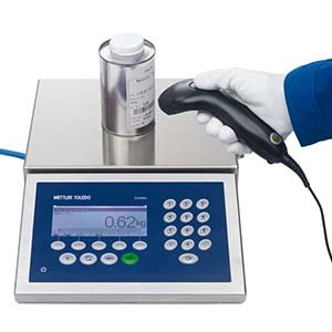 Bench Scale with Barcode Scanner