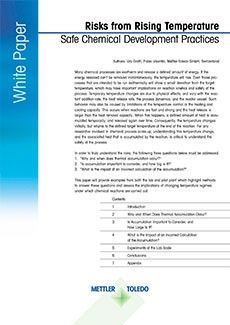 risks from rising temperature white paper