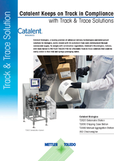 Catalent Biologics Turns to Track & Trace to Keep Compliant