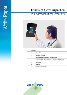 Effects of X-ray Inspection on Pharmaceutical Products