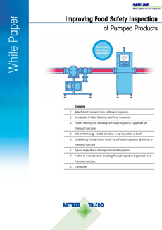 White Paper Pumped Food Inspection| Product Inspection