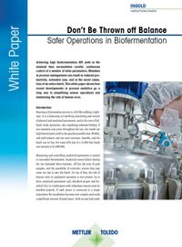 Safer Operations in Biofermentation