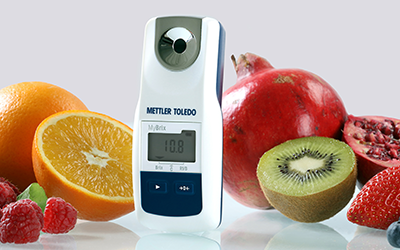 Draagbare refractometer gebruikt bij fruit